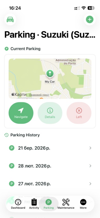 MileFlow vehicle statistics